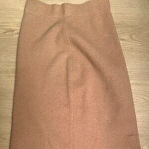 NWOT Aritzia The Group by Babaton Tan Johan Skirt Wool-blend
